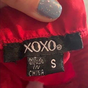XOXO Tops - Strapless Ruffled Top XOXO Tops - Strapless Ruffled Top